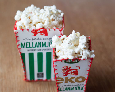 Popcornskål – gör din egen