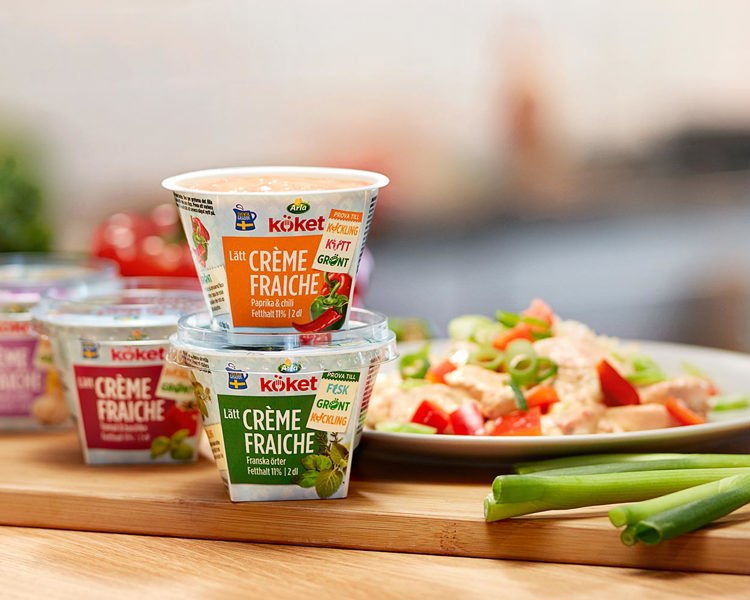 Crème Fraiche smaksatt och naturell Arla Köket Arla