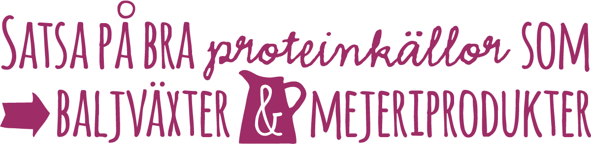 Satsa på bra proteinkällor som baljväxter och mejeriprodukter