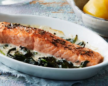 Snabb middag med fisk som huvudingrediens