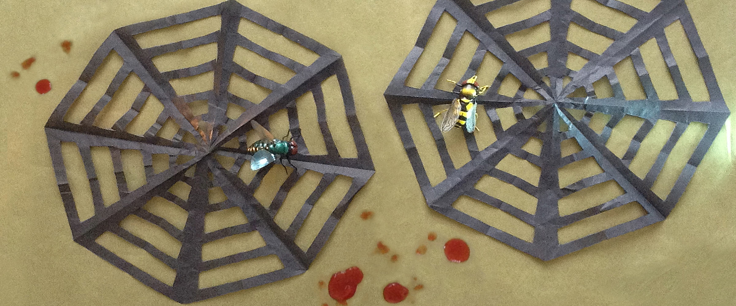 Gör ett läskigt spindelnät