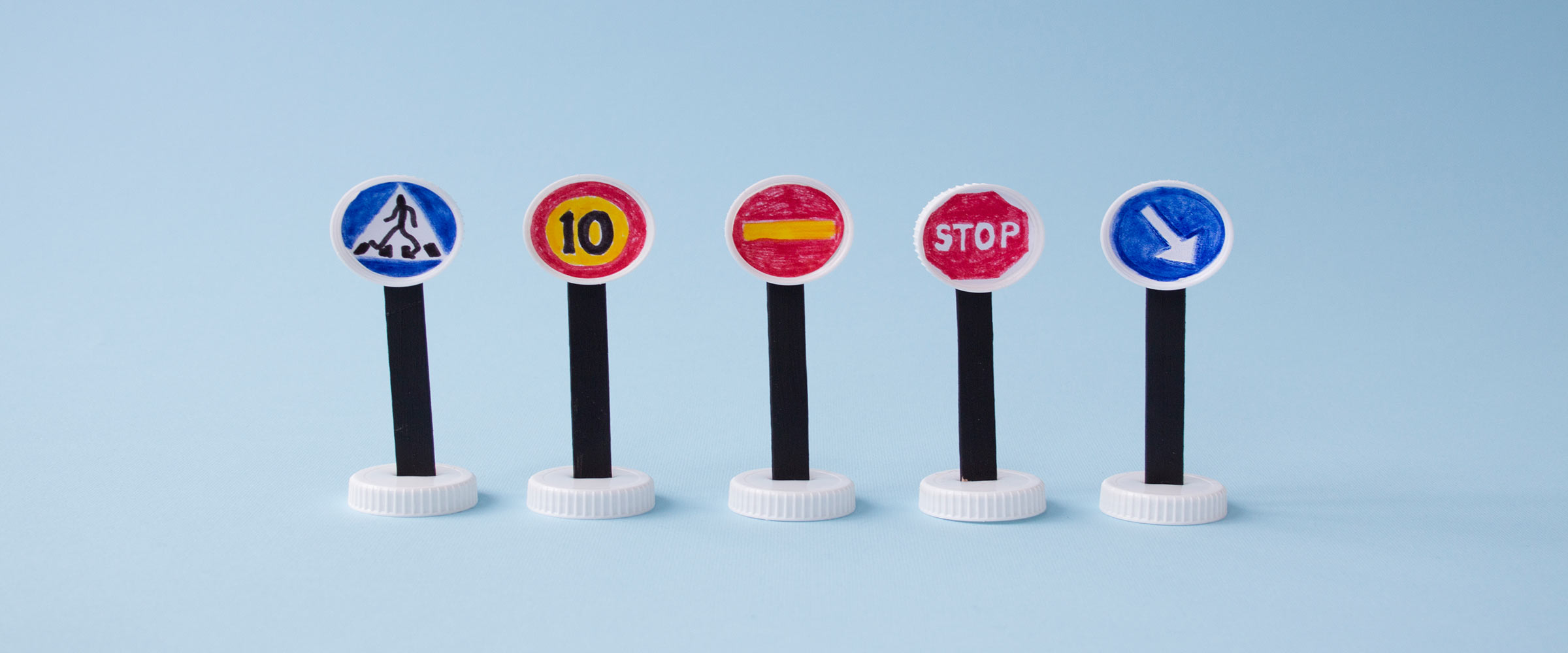 Pyssel trafiksskyltar