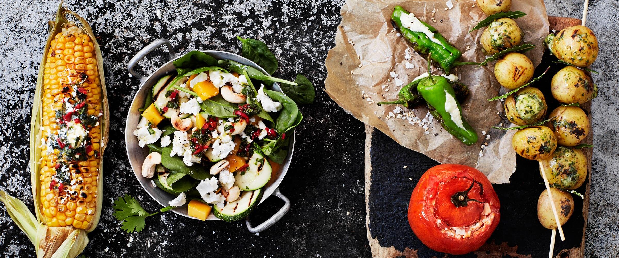 Vegetarisk midsommarmat