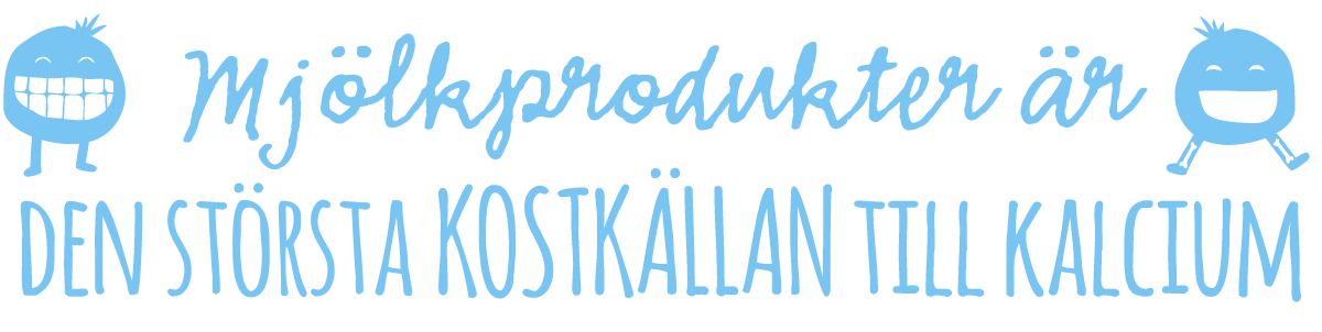 Mjölkprodukter är den främsta kostkällan till kalcium.