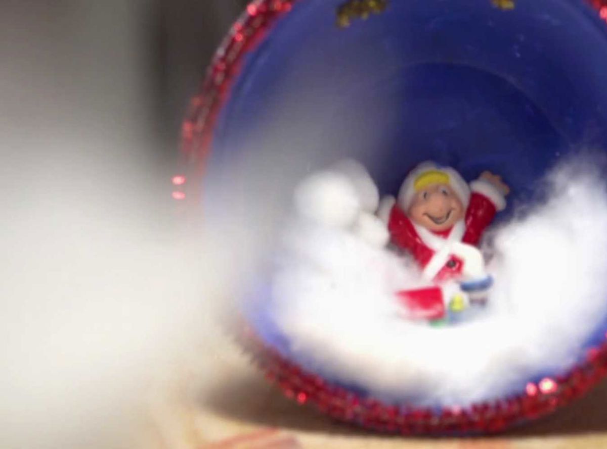 Gör ett juldiorama av en Creme Fraicheburk