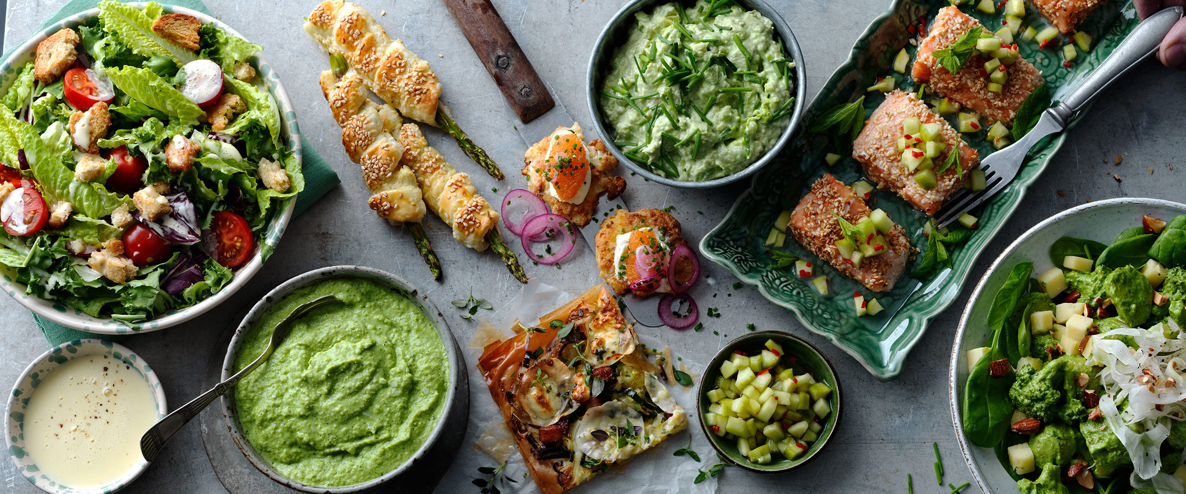 Påskbuffé & påskbord Recept till påskbuffén Arla