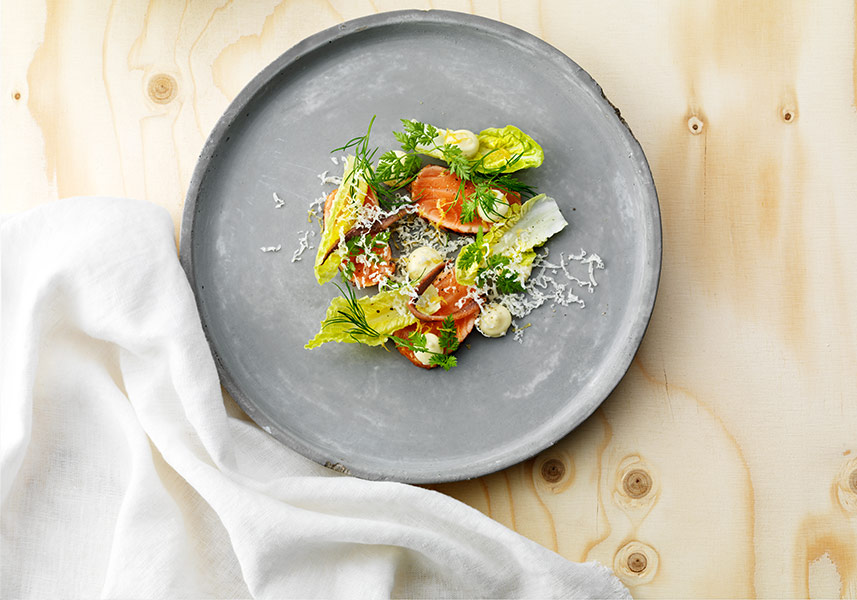 Sotad lax med ljummen sveciamajonnäs