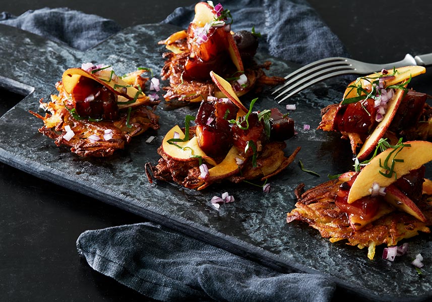 Råraka med fläsk och syrliga äpplen