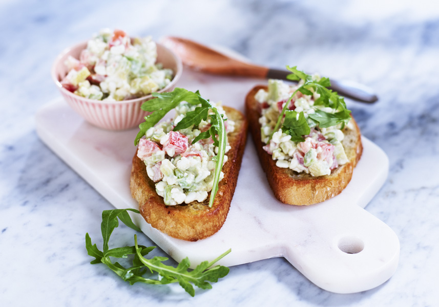Bruschetta med avokado