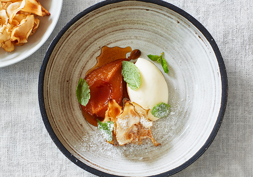 Karamellkokta päron