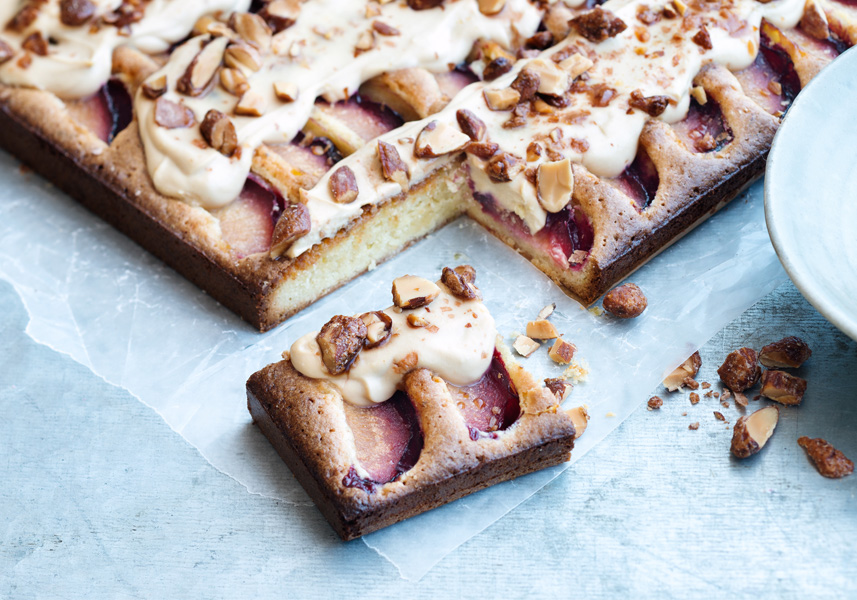 Plommonkaka med dulce de leche