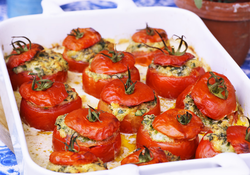 BAKADE TOMATER I OLIVSÅS