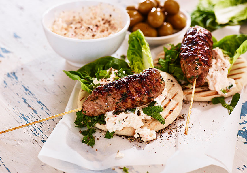 Lammkebab med vitoströra