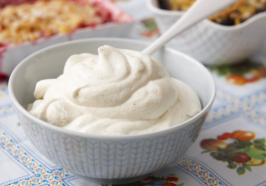 Vaniljsås med färskost