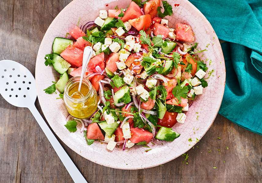 Melonsallad med vitost