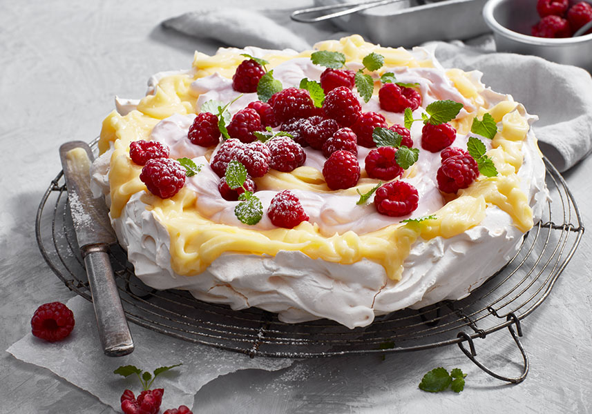 Pavlova med lemoncurd