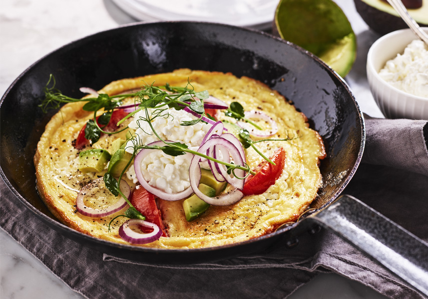Omelett med avokado