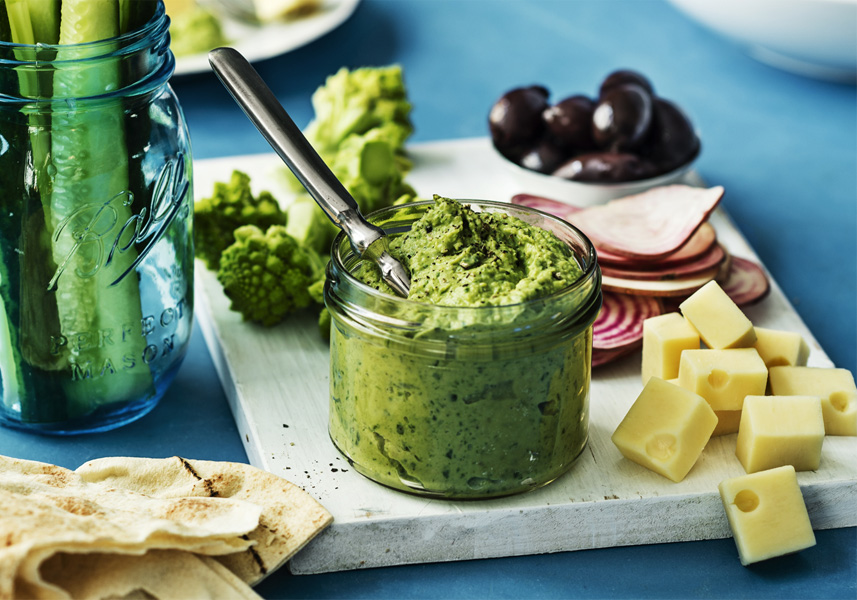 Spenathummus med citron